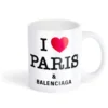I love Paris Balenciaga-mok “White” 818761T01769000