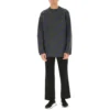 Intarsia-gebreide trui met logo “Donkergrijs” 623283T15671035