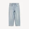 Jackie capri voor dames in bleek lichtblauw
