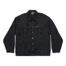 Je t”aime oversized jassen “Zwart” 751357TNW111700