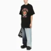 Katoen T-shirt met ‘Est. 1917’- en collegelogo-print “Zwart” 676589TLV898067