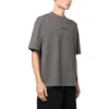 Katoen T-shirt met geborduurd logo “Grijs” 612966TNVG91300