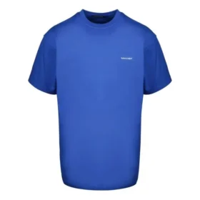 Katoen T-shirt met klein logo “Blue” 556150TBV438077