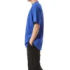 Katoen T-shirt met klein logo “Blue” 556150TBV438077