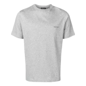Katoen T-shirt met klein logo “Grey” 556151TYK281300