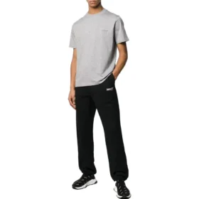 Katoen T-shirt met klein logo “Grey” 556151TYK281300