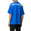 Katoen T-shirt met logo op de rug “Blue” 570805THV808077