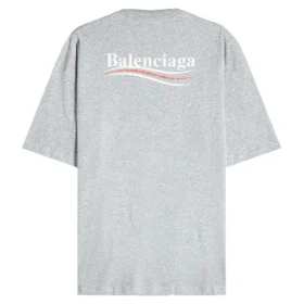 Katoen T-shirt met politiek logo “Grijs” BLGA-508203-TAV44-GY