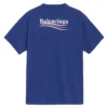 Katoenen jersey T-shirt met politiek logo BLGA-508203-TAV44-BL