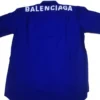 Katoenen popeline shirt met logo op de rug “Blauw” 556913TEM164210