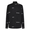 Katoenen shirt met logo-opdruk “Zwart” 662983TOL651070