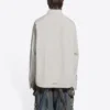 Katoenen shirt, ruime pasvorm “Cement Grey” 681688TKM102967