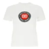 Katoenen T-shirt met korte mouwen, bedrukt, wit 612964TJVD69000