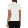 Katoenen T-shirt met korte mouwen, bedrukt, wit 612964TJVD69000
