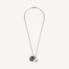 Ketting met anker-hanger in antiek zilver
