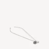 Ketting met anker-hanger in antiek zilver