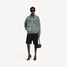 Kick-denimjas voor dames in vuil vintageblauw