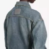 Kick-denimjas voor dames in vuil vintageblauw