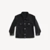 Kinderen – Balenciaga oversized jas in zwart vervaagd Kinderen – Balenciaga oversized jas in zwart vervaagd