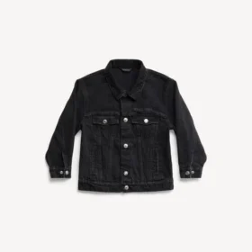 Kinderen – Balenciaga oversized jas in zwart vervaagd