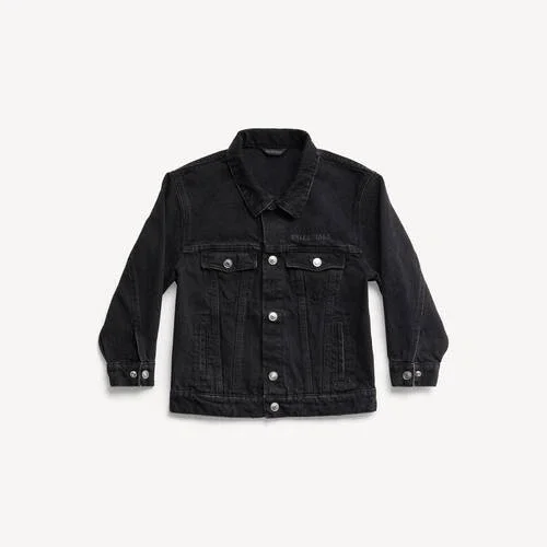 Kinderen – Balenciaga oversized jas in zwart vervaagd Kinderen – Balenciaga oversized jas in zwart vervaagd