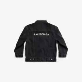 Kinderen – Balenciaga oversized jas in zwart vervaagd