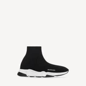 Kinderen – Speed gerecyclede gebreide Sneaker in zwart/wit