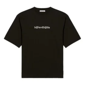 Klassiek logo, groot, korte mouwen, unisex, zwart 620941TIV501070