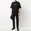 Klassiek logo, groot, korte mouwen, unisex, zwart 620941TIV501070