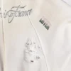 Klassieke herenhoodie met rits en capuchon in wit