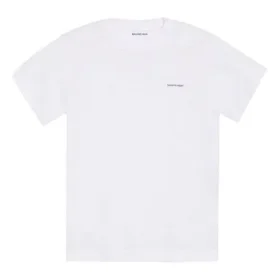Klein alfabetlogo, losvallend, korte mouwen, wit 556104TYK289000