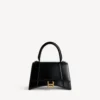 Kleine Hourglass-handtas voor dames in zwart