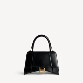 Kleine Hourglass-handtas voor dames in zwart