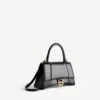 Kleine Hourglass-handtas voor dames in zwart