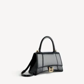 Kleine Hourglass-handtas voor dames in zwart