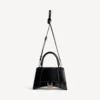 Kleine Hourglass-handtas voor dames in zwart
