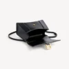 Kleine Hourglass-handtas voor dames in zwart