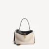 Kleine Rodeo-handtas voor dames in beige/zwart