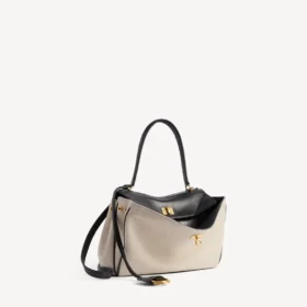 Kleine Rodeo-handtas voor dames in beige/zwart