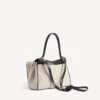 Kleine Rodeo-handtas voor dames in beige/zwart