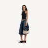 Kleine Rodeo-handtas voor dames in beige/zwart