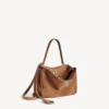 Kleine Rodeo-handtas voor dames in camel