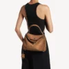 Kleine Rodeo-handtas voor dames in camel