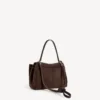 Kleine Rodeo-handtas voor dames in licht espresso