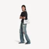 Kleine Rodeo-handtas voor dames in optisch wit