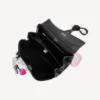 Kleine Rodeo-handtas voor dames met bedeltjes in zwart