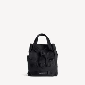 Kleine zwarte army-tas voor heren
