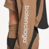 Kort model techwear-jas voor dames in camel