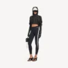 Kort model techwear-jas voor dames in zwart