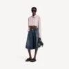 Kort shirt voor dames in oudroze